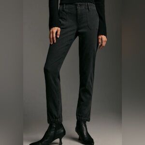 Paige Mayslie High Rise Jogger Jeans Velvet Side Insert